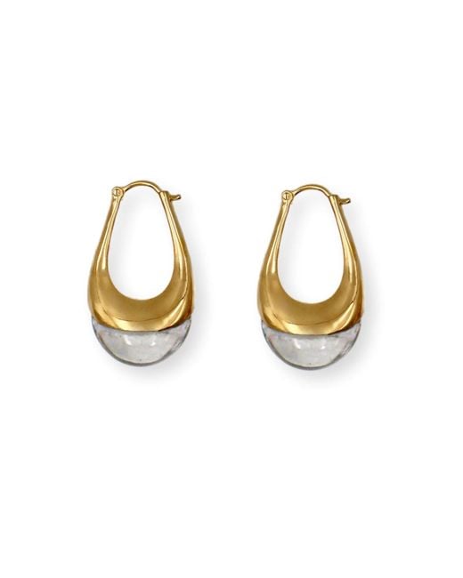Gem Island Metallic Neutrals Crystal Earrings