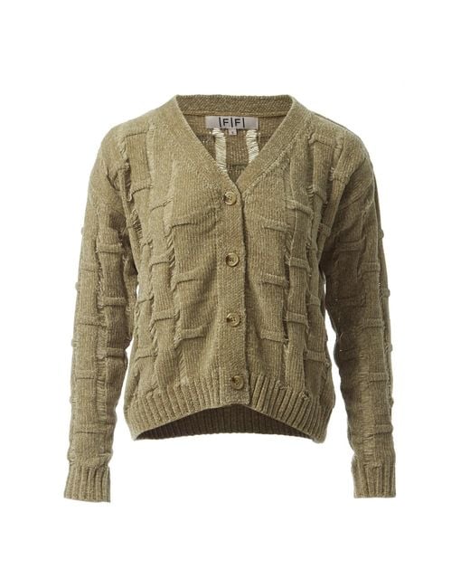 Fully Fashioning Green Avocado Lennox Ottoman Knit Cardigan