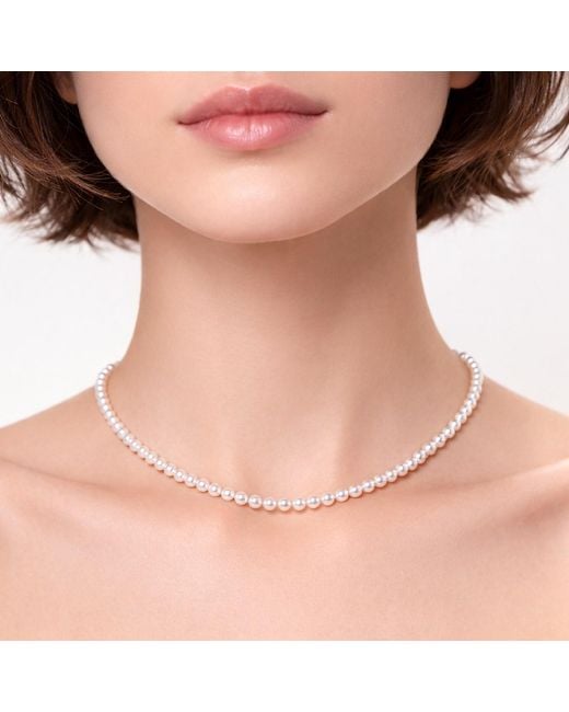 Unaloe White Natural Freshwater Pearl Choker