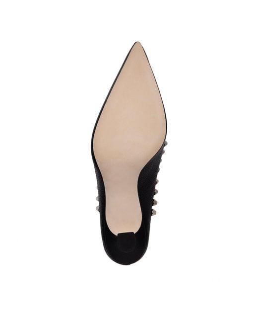 Beautiisoles by Robyn Shreiber Made in Italy Blue Georgia Leather Studded Comfortable Classsy Mule For Valentine Evening & Day Wear