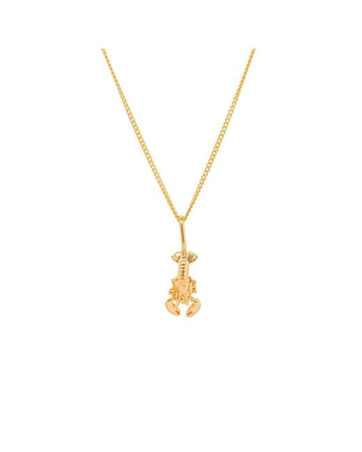 Katie Mullally Metallic Lobster Plated Necklace