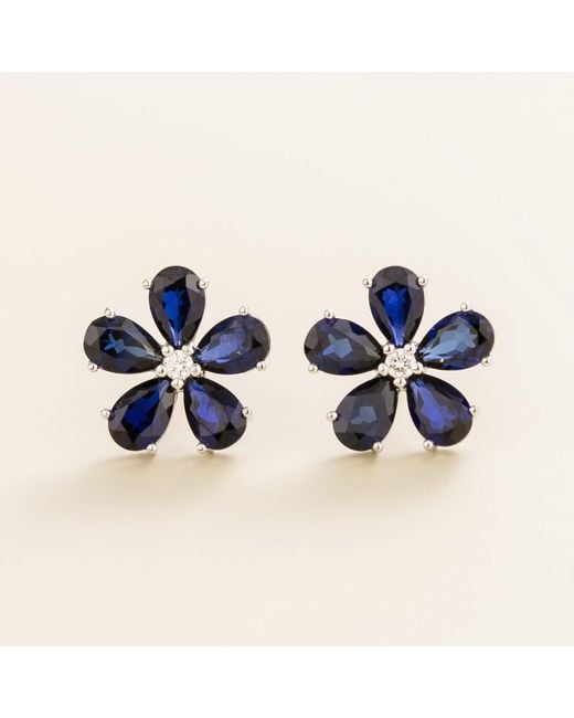 Juvetti Blue Florea Earrings