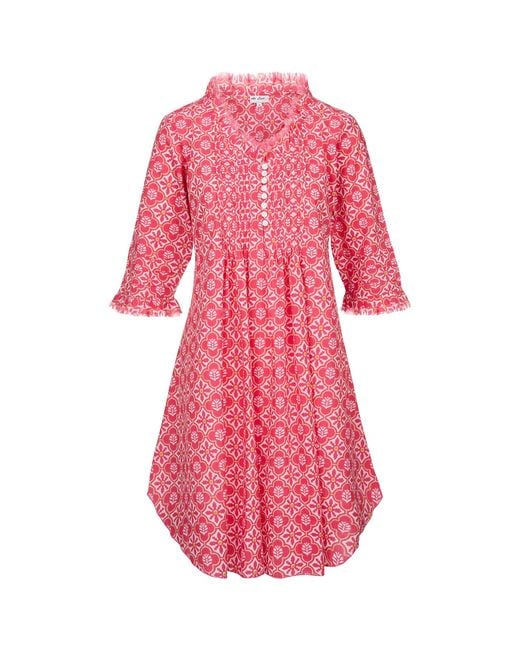 At Last Pink Annabel Cotton Tunic