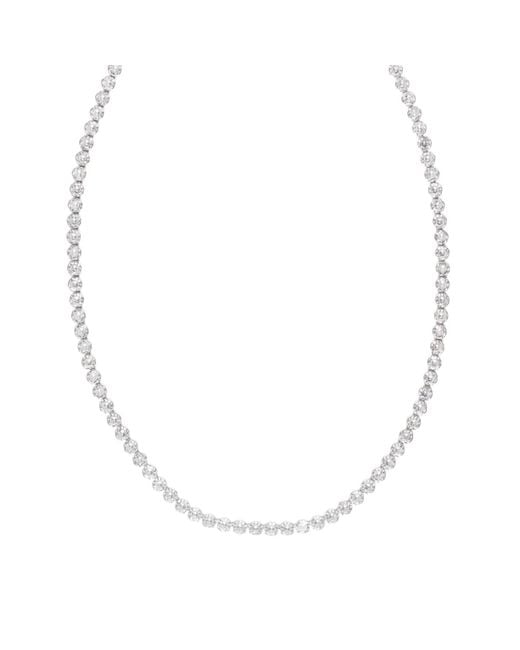 Urbane Jewelry Studio Metallic Circle Tennis Necklace