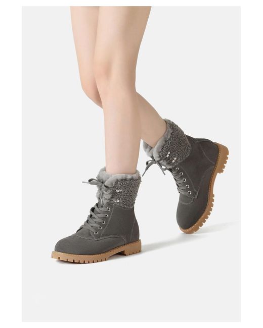 EverAu Australia Gray Sittella Fashion Chunky Boots
