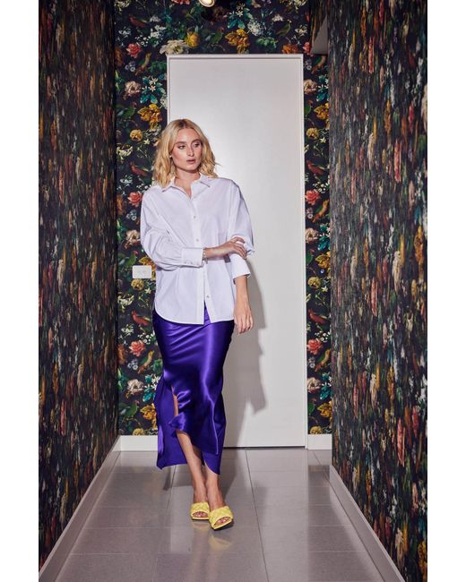 Lindsay Nicholas New York White Marcia Oversized Shirt