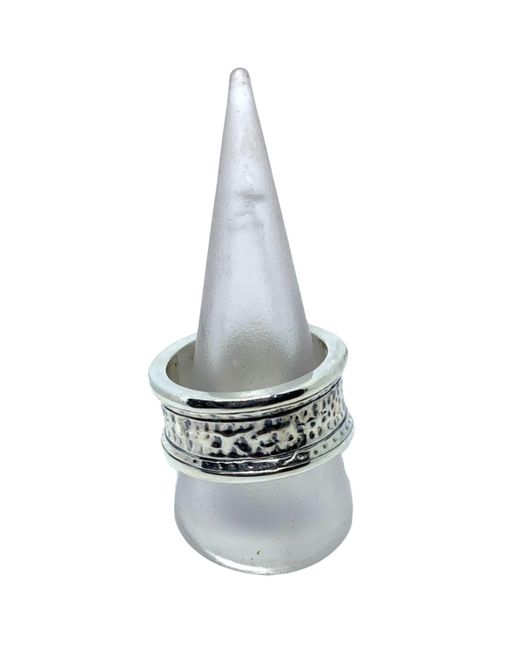 Tg-Jewellery by Tamara Gervasio Green Street Ring Sterling Band With Oxidised Finish for men
