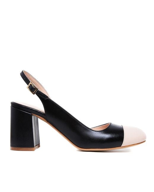 Ginissima Black Coco Slingback Shoes