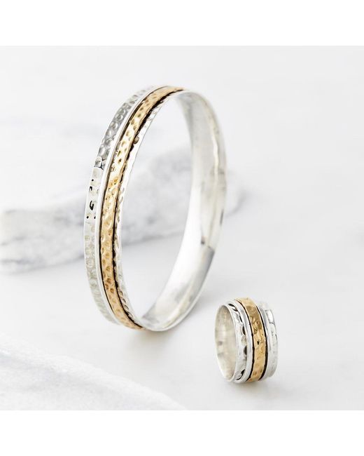 Charlotte's Web Jewellery White Karma Fortune Spinning Bangle