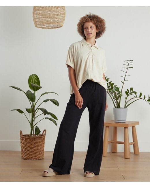 Known Supply Natural Neutrals Short Sleeve Button Up Tee