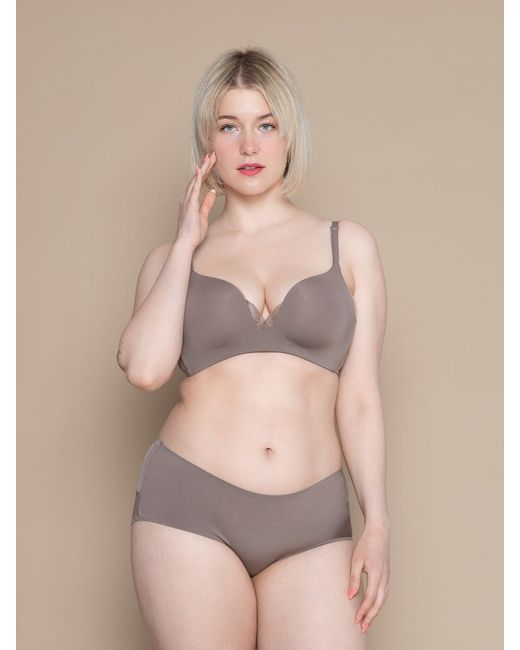 BonBon Lingerie Brown Charlotte Non-Wired Push-Up Bra