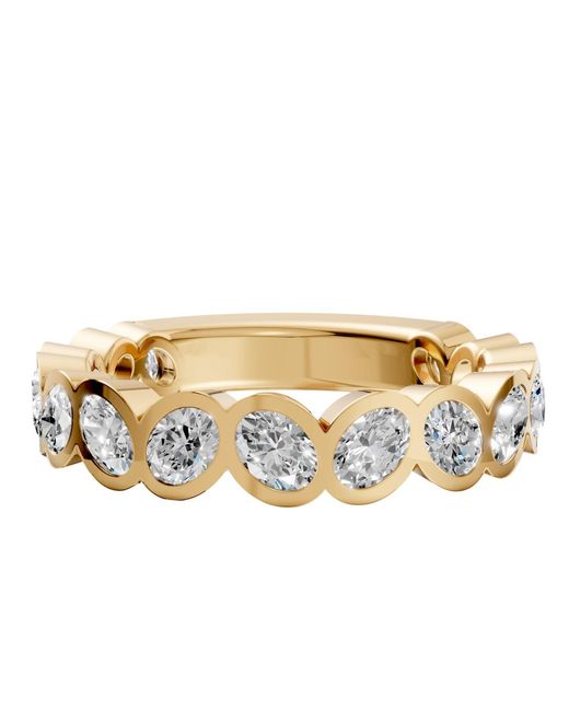 Aya Fine Jewelry Metallic Oval Lab Diamond Anniversary Ring