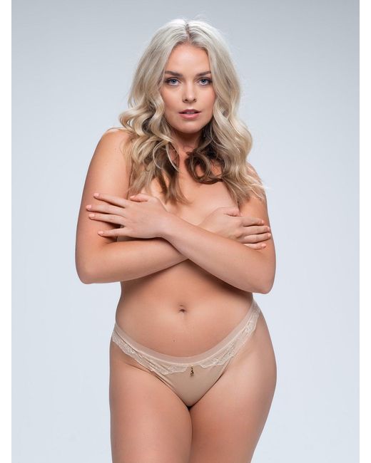 BonBon Lingerie White Neutrals Angelina Thong Nude