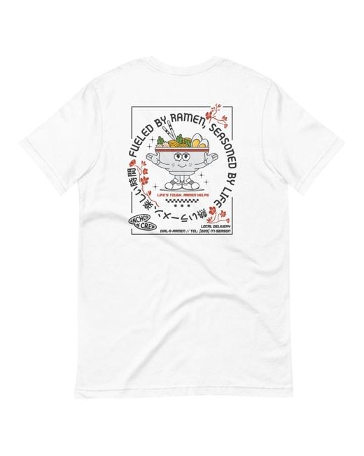 Anchor and Crew White Ramen House Dial-A-Local Organic Cotton T-Shirt