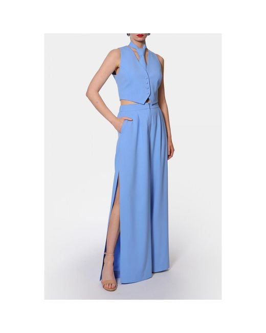AGGI by HALEWSKI Blue Sylvia Suit Vest