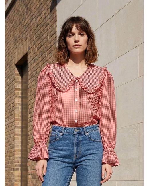 The Well Worn Pink The Luna V Blouse