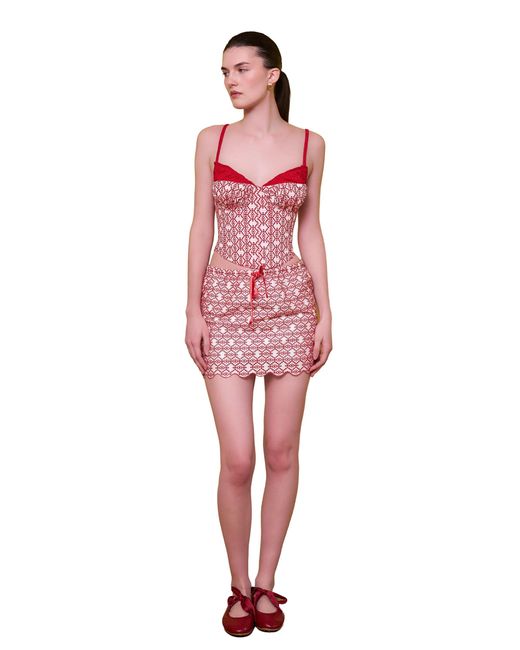 Pcfg The Broderie Anglaise Edit Embroidered Bodice Corset Top