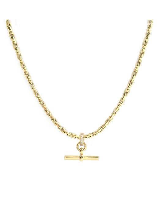 Hye Jane Jewelry Metallic Mini Maren T-Bar Necklace