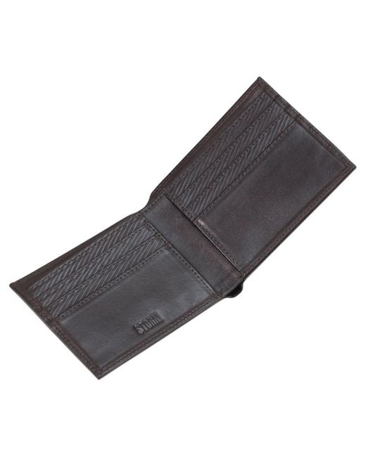 Storm Black Plutus Leather Embossed Wallet for men