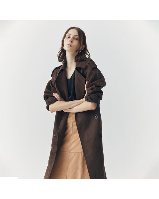 Ats the Label Black Jett Suede Coat