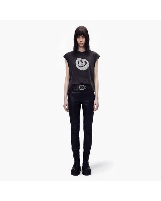 Other Uk Black Happy Face Rocker Tee for men