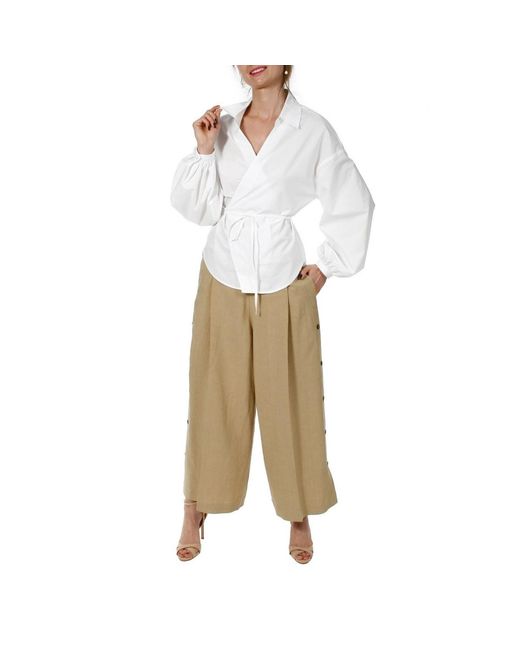 AGGI by HALEWSKI White Laynie Shirt
