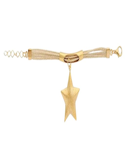Saachi Metallic Star Charm Bracelet