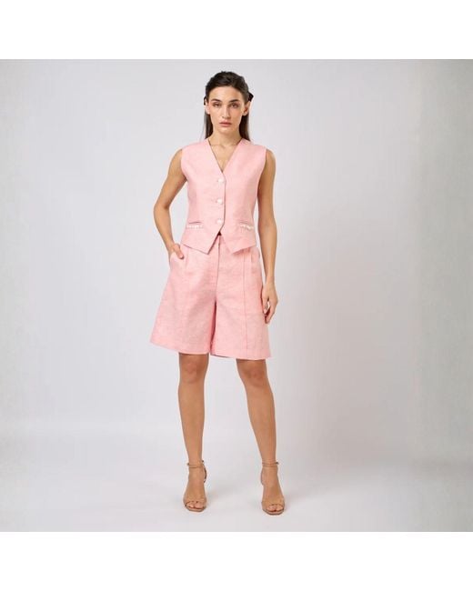GLAM ON YOU Pink Lusain Shorts