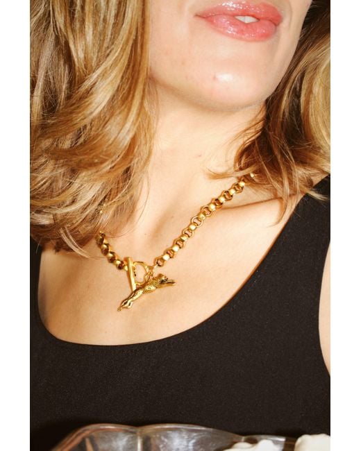 Sccollection Metallic Roxy Cheetah Necklace