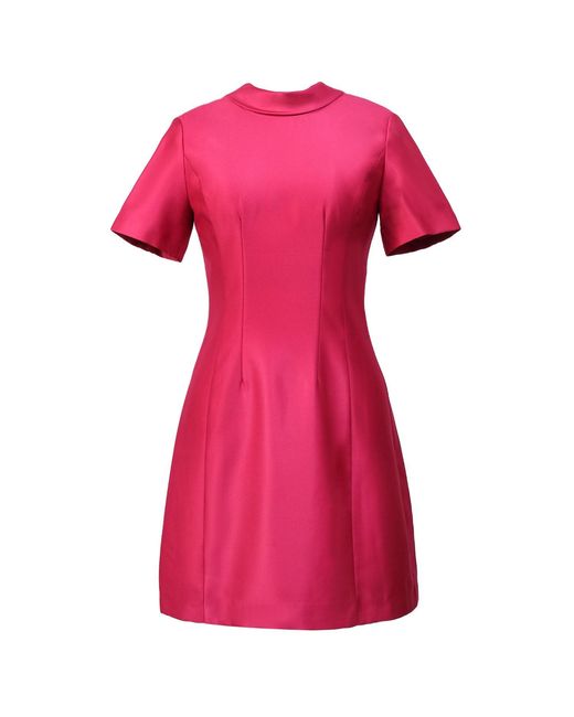 Smart and Joy Pink Taffeta Sailor Collar Dress