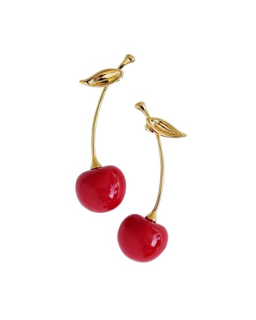 POPORCELAIN Red Porcelain Cherry Earrings