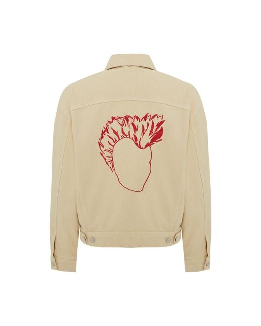 Pcfg Natural Neutrals Logo Denim Jacket
