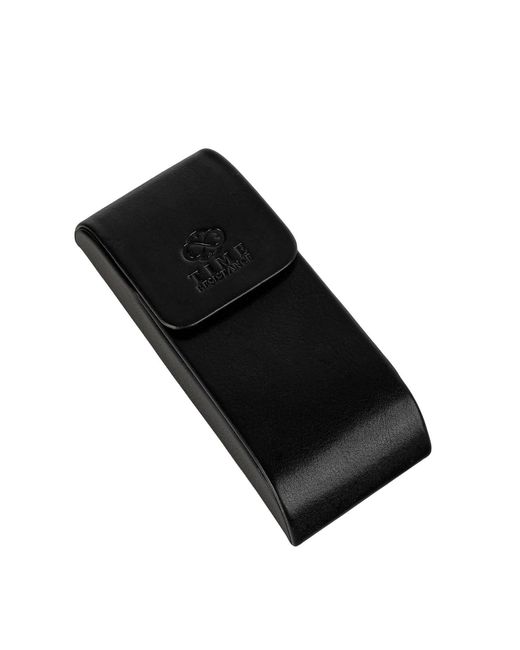 Time Resistance Black Hard Shell Leather Eyeglasses Cover – The Sign Of Four for men