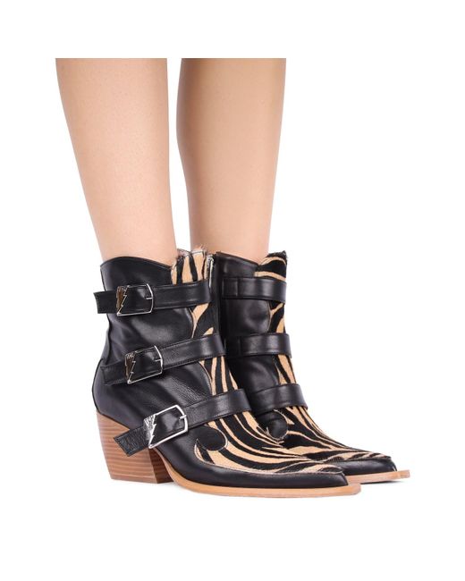 Terry De Havilland Brown Texas Animal Ankle Boot