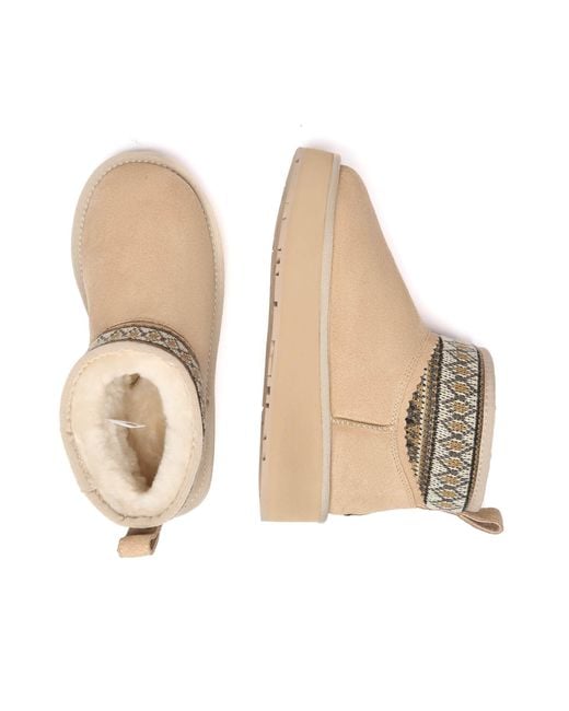 EverAu Australia Natural Neutrals Plover Ankle Platform Boots
