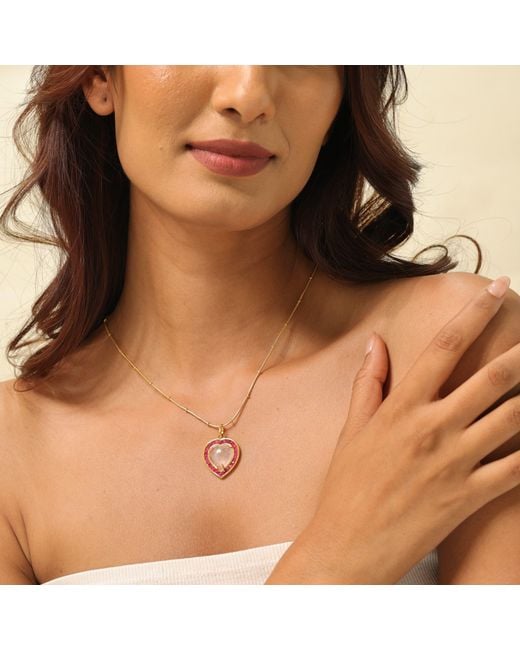 GEM BAZAAR Metallic The Love Heart Pendant