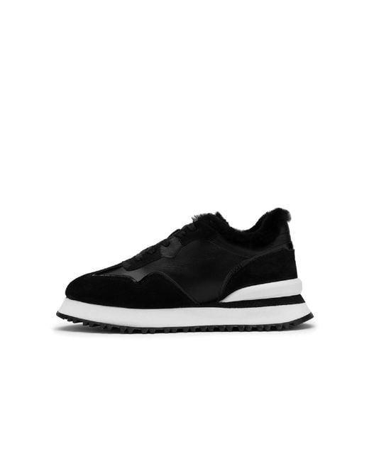 Ilvi Black Jose Suede Leather Sneaker