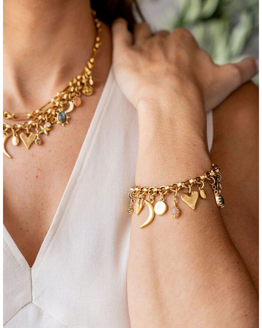 Loni Paul Jewelry Metallic Talisman Charm Bracelet