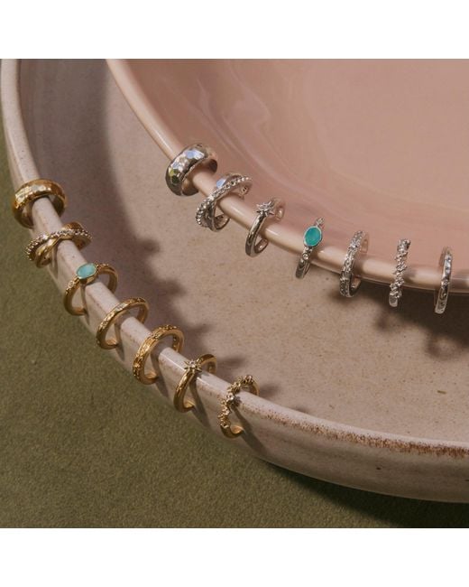 Zohreh White Sapphire Celestial Ear Cuff Sterling