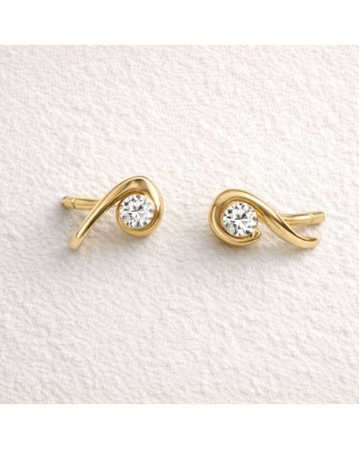 Lily Flo Jewellery Metallic It Didnt End There Necklace Diamond Earrings