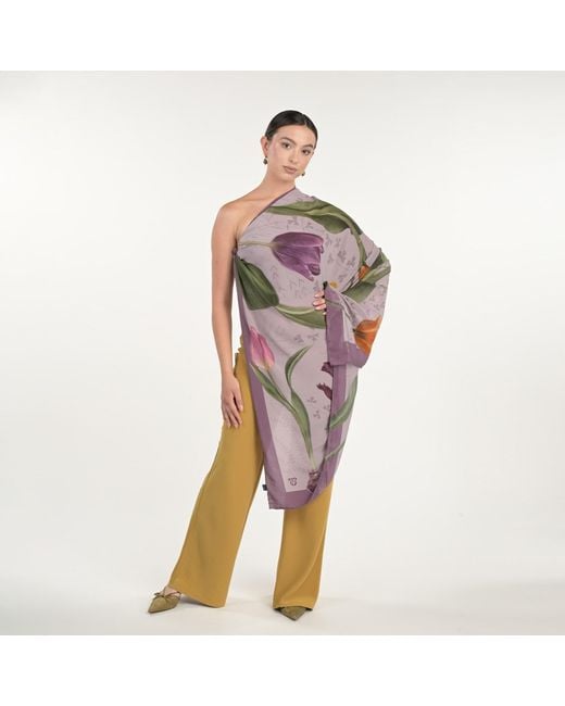 Silk&Soul Purple Tulip Scarf