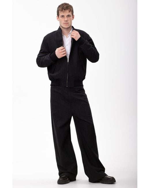 Maison Bogomil Blue Bomber Jacket for men