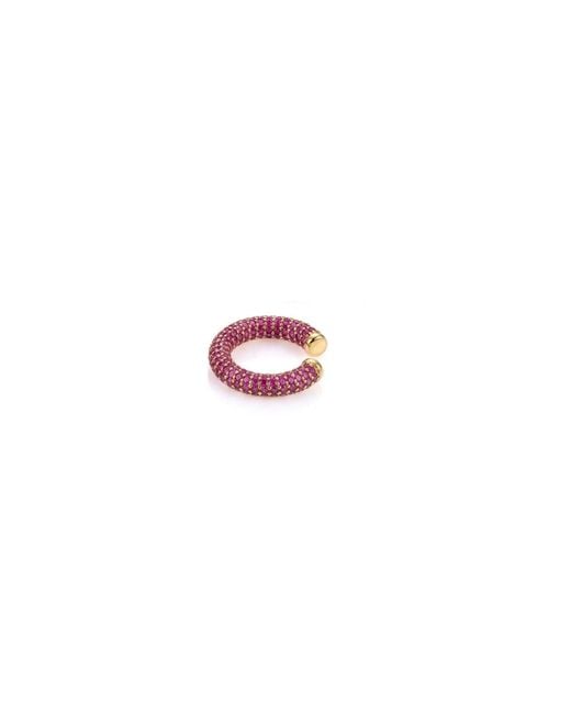 Jaredjamin Pink Elara Cz Plated Ear Cuff