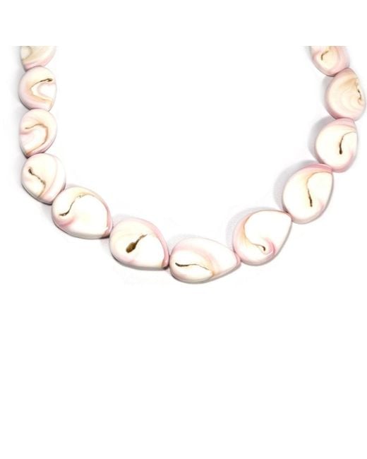 Rachel Nathan Metallic Queen Conch & Seashell Lei Necklace