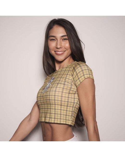 Cloud Haven Yellow Plaid Sweet Dane Tee