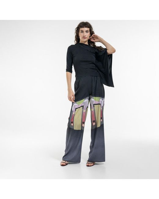 ARTISTA Blue Raven Asymmetric Top