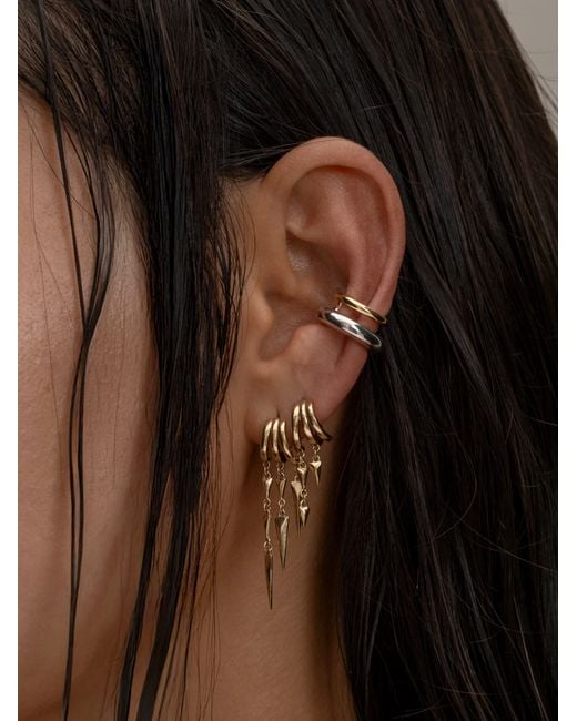Aaria London Metallic Paloma Illusion Earrings
