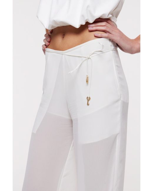 Bianca Resortwear White Paloma Trousers