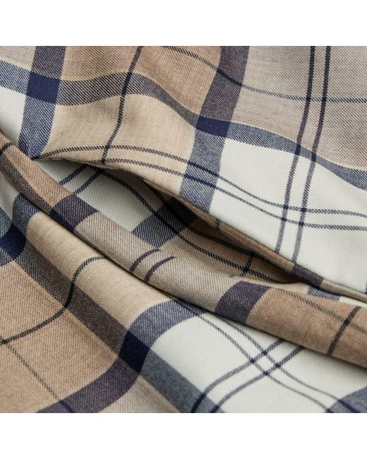 NUMBAT Gray Rosamund Tartan Wool Skirt