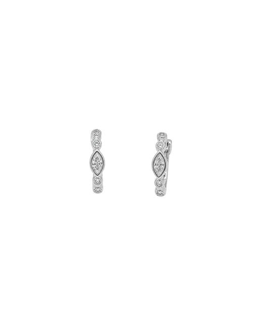 Uchi and Soto Metallic Enso Stone Huggie Hoop Earrings